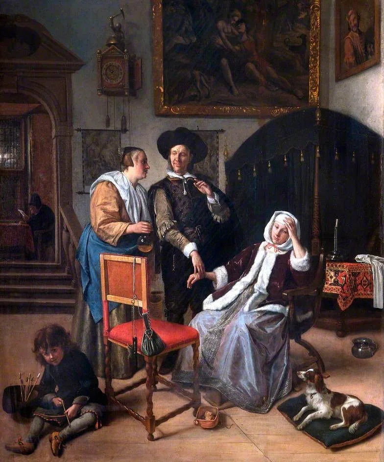 La visite chez le médecin - Jan Steen image 1 tableau peint à l’huile sur toile
