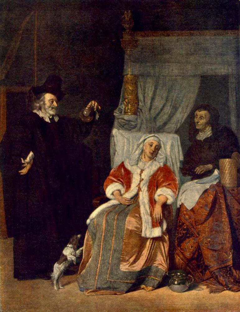 La visite du médecin - Gabriel Metsu image 1 tableau peint à l’huile sur toile