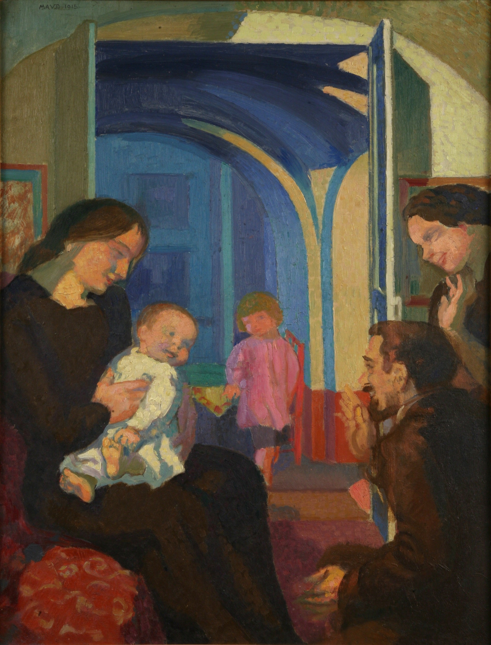 La visite du parrain - Maurice Denis image 1 tableau peint à l’huile sur toile