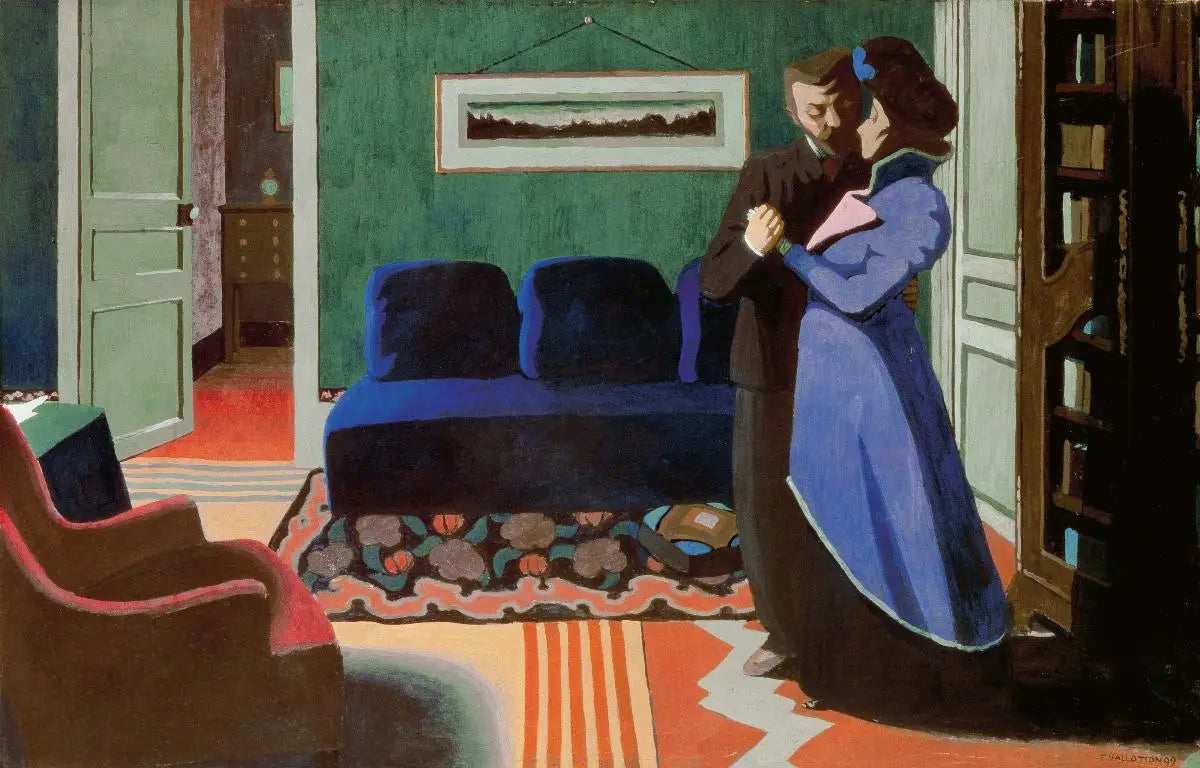 La Visite - Félix Vallotton image 1 copie de tableau peinte à la main