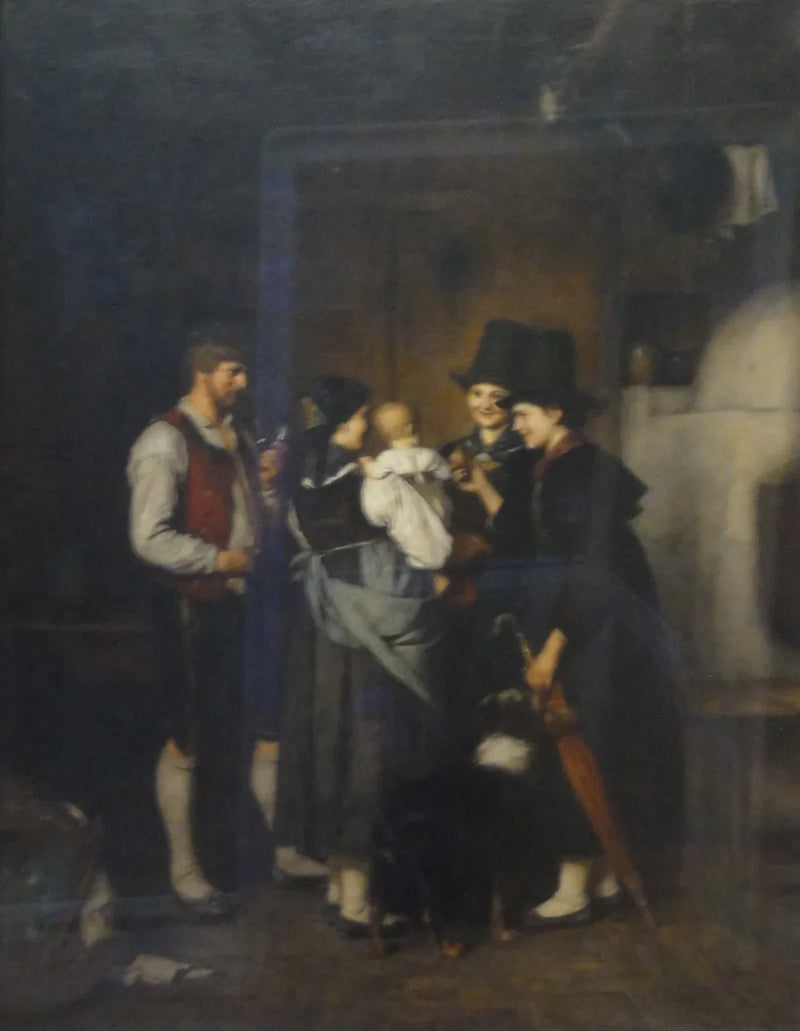 La visite - Franz Defregger