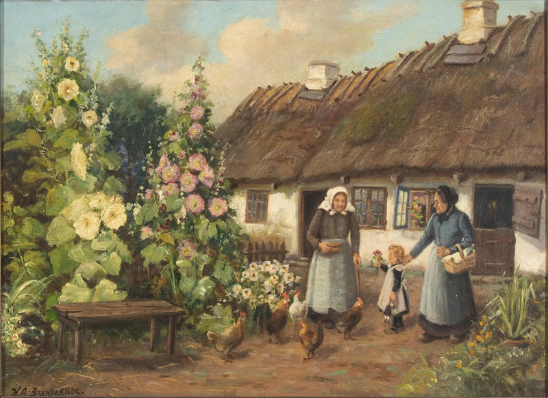 La visite - H. A. Brendekilde
