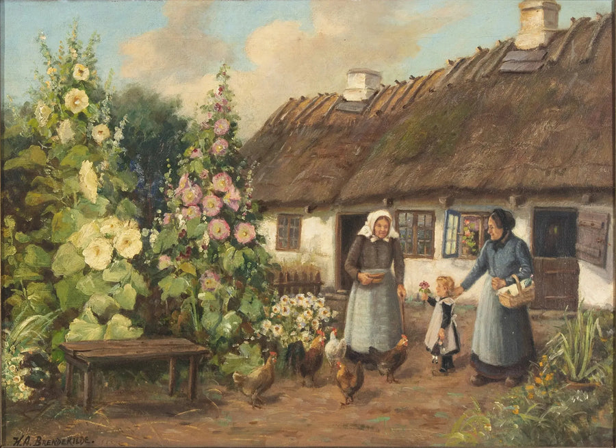La visite - H. A. Brendekilde