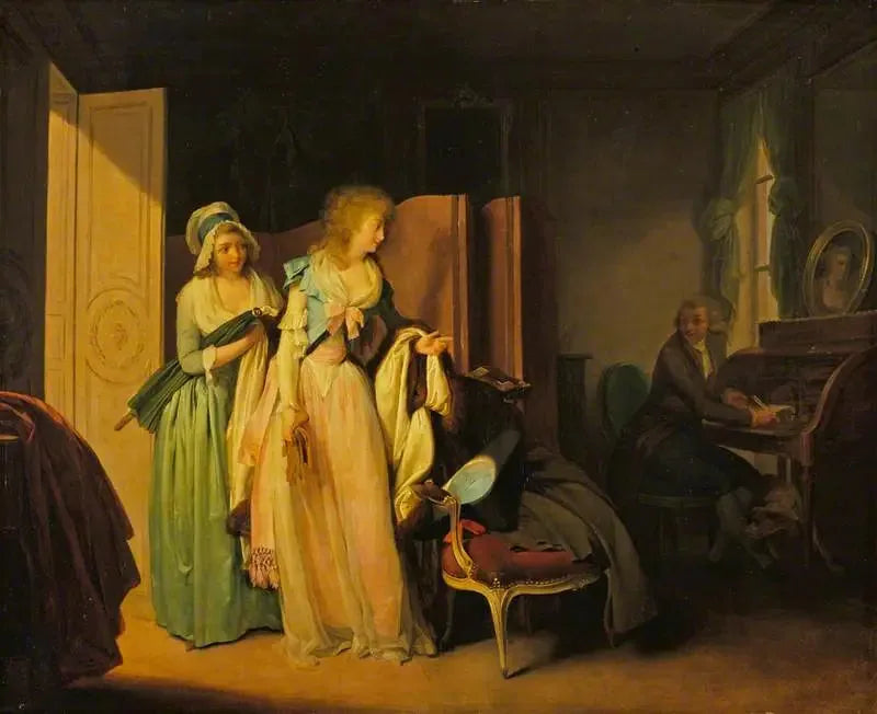 La Visite Rendue - Louis-Léopold Boilly image 1 reproduction artisanale de tableau