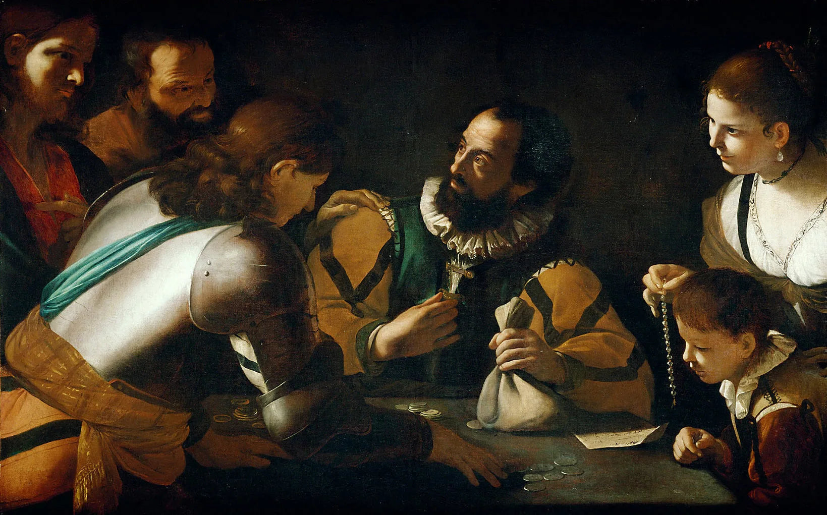 La vocation de l'apôtre Matthieu - Mattia Preti image 1 copie peinte à la main à l’huile