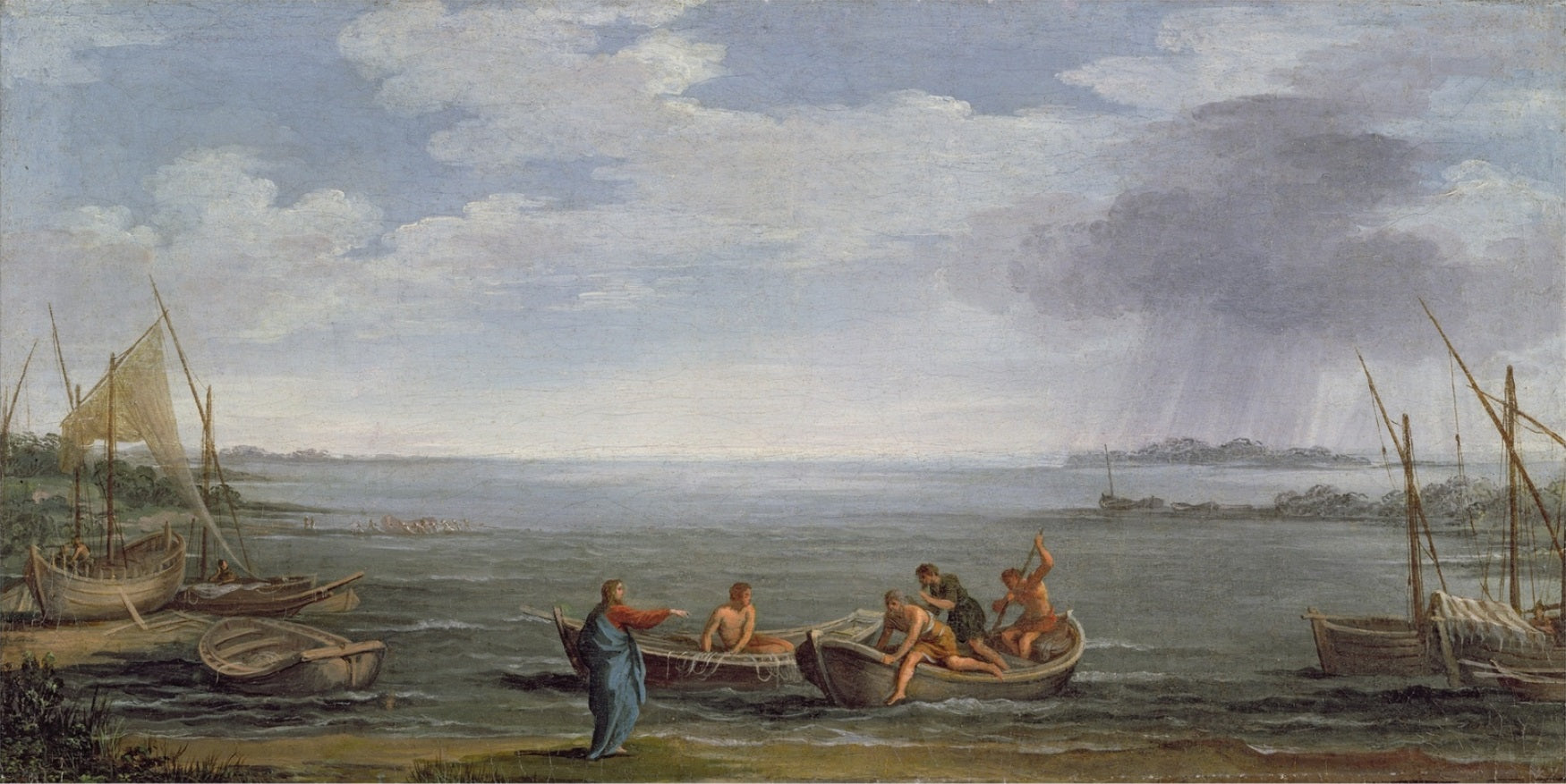 La vocation de saint Pierre et de saint André - Pietro da Cortona image 1 copie de tableau peinte à la main