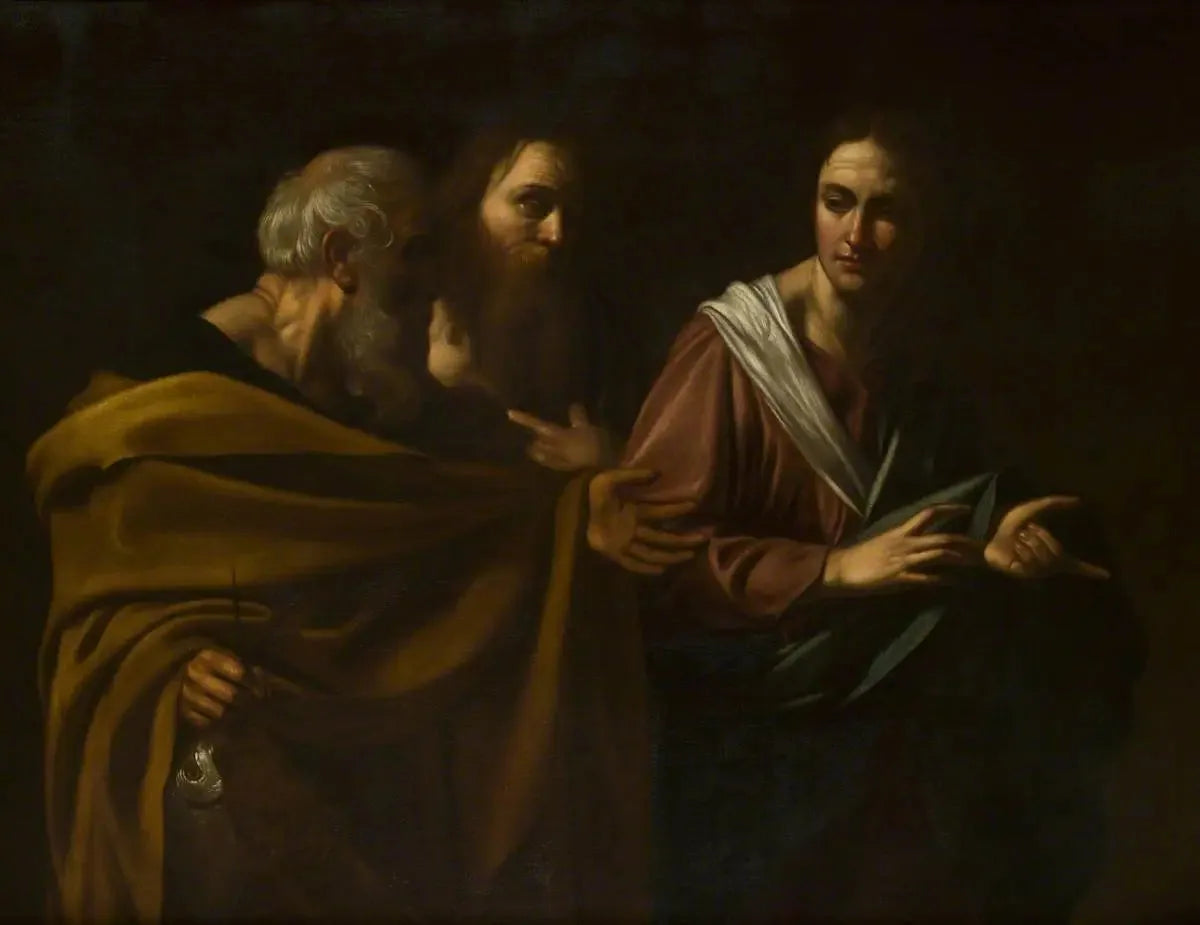 La vocation des saints Pierre et André - Le Caravage image 1 tableau peint à l’huile sur toile