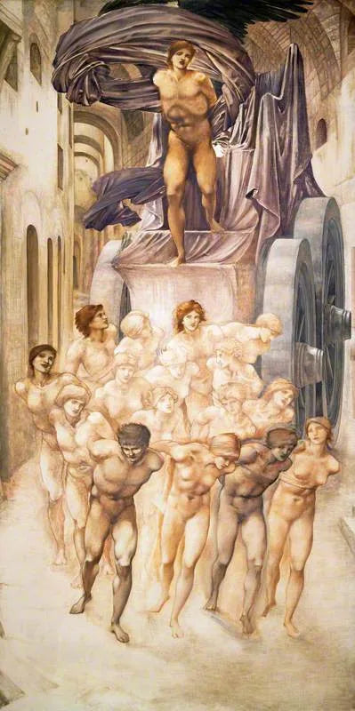 La Voiture de l'Amour (Le Chemin de l'Amour) - Edward Burne-Jones image 1 copie de tableau peinte à la main