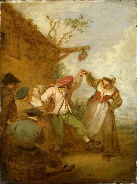 La Vraie Gaieté - Antoine Watteau image 1 copie de tableau peinte à la main