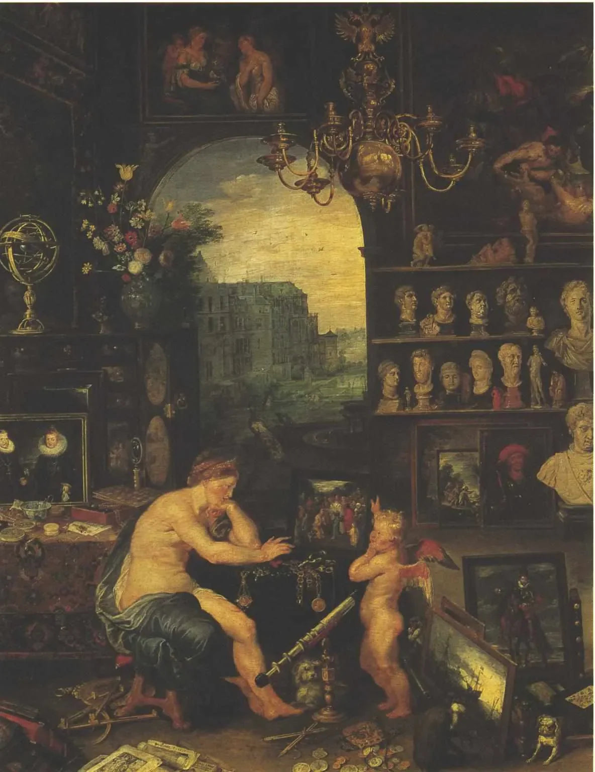 La Vue - Jan Brueghel l'Ancien image 1 copie peinte à la main à l’huile