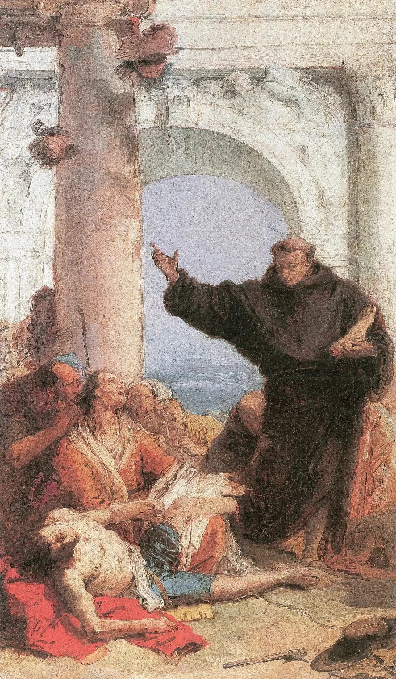 La Wunderheilung des zornigen Sohnes - Giovanni Battista Tiepolo image 1 reproduction d’œuvre d’art à l’huile