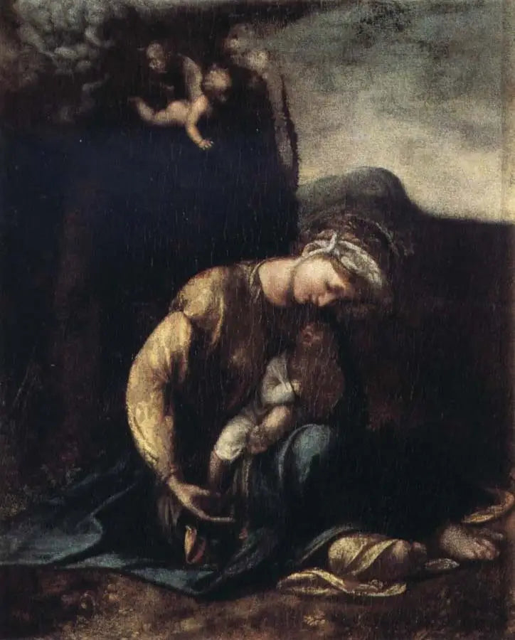 La Zingarella - Antonio da Correggio image 1 reproduction de peinture à l’huile
