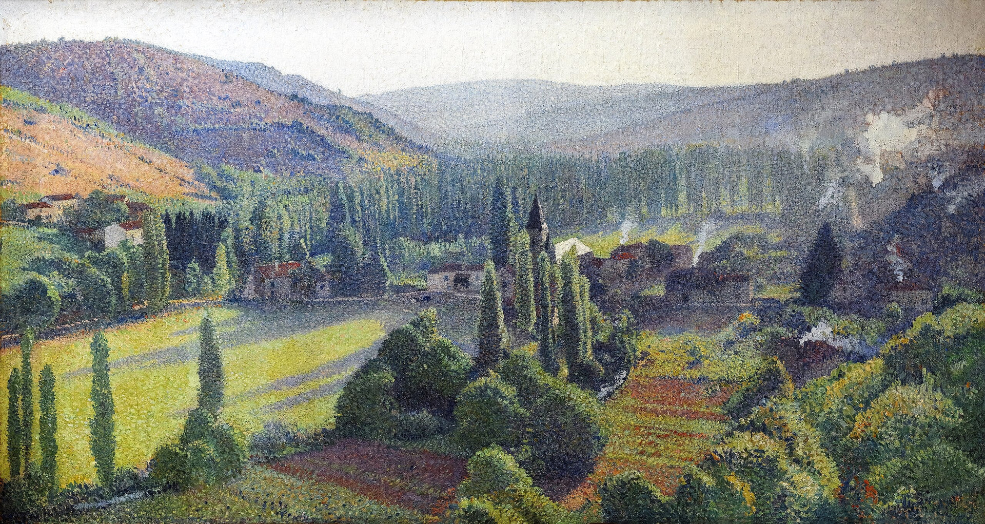 Labastide-du-Vert le matin - Henri-Jean Guillaume Martin image 1 reproduction réalisée par Alpha Reproduction