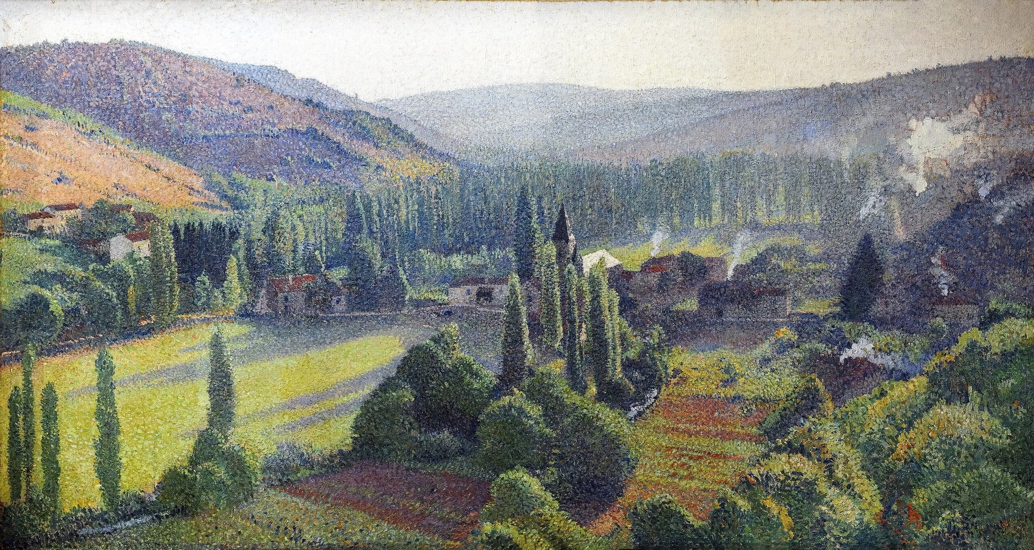Labastide-du-Vert le matin - Henri-Jean Guillaume Martin image 1 reproduction réalisée par Alpha Reproduction