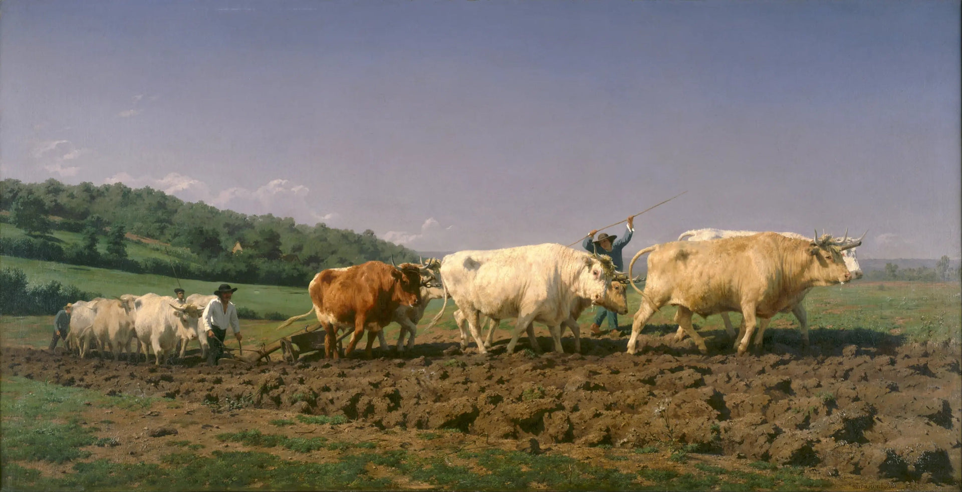 Labourage nivernais - Rosa Bonheur image 1 reproduction de peinture à l’huile