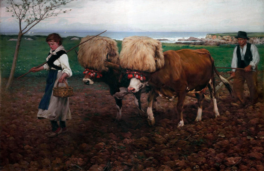 Labourer la terre (Asturies) - Ventura Alvarez Sala