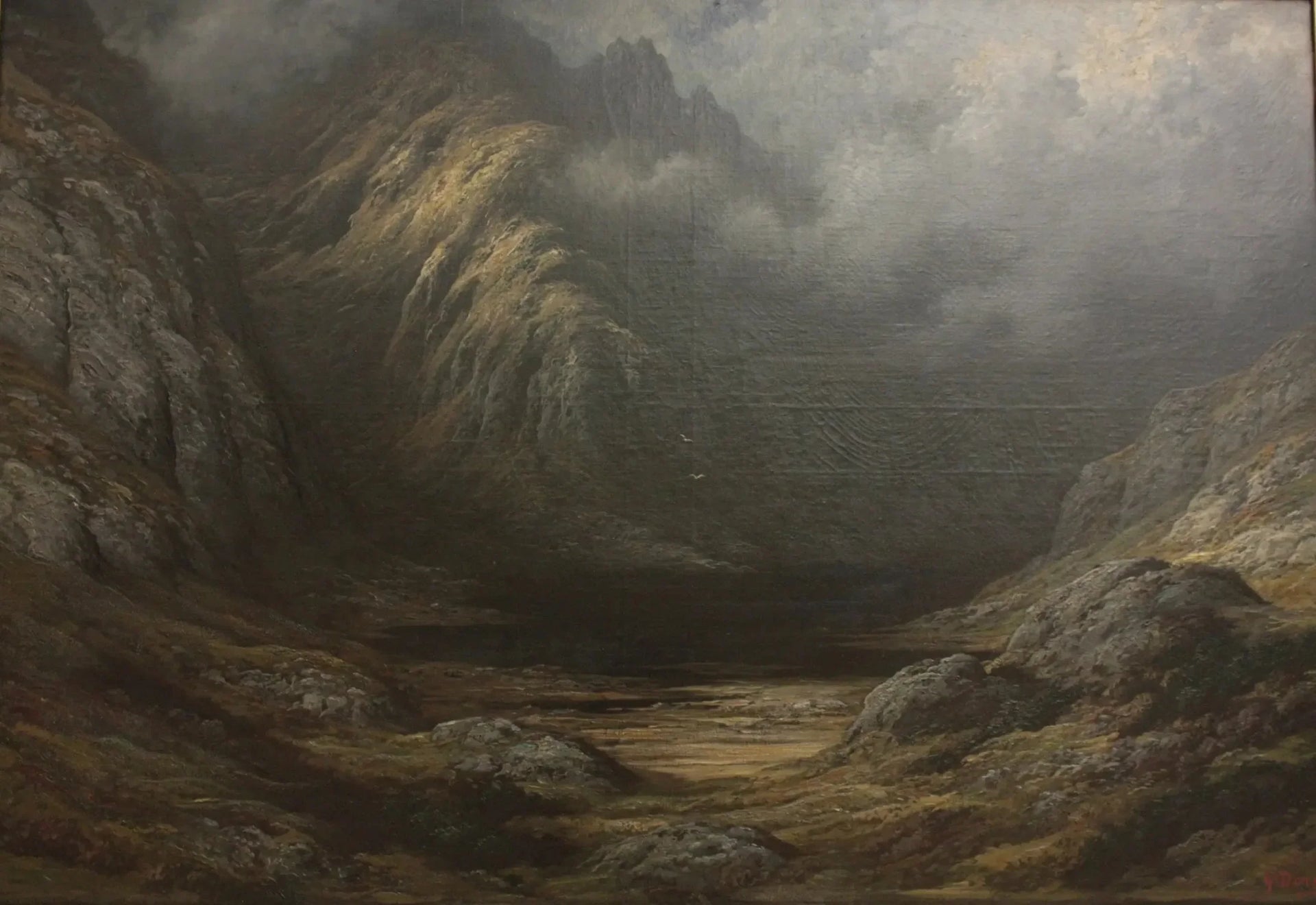 Lac en Écosse après l'orage - Gustave Doré image 1 copie peinte à la main à l’huile