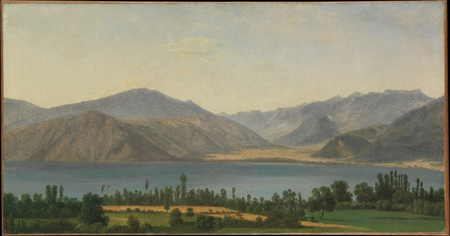 Lac Fucino et les montagnes des Abruzzes - Joseph Bidauld