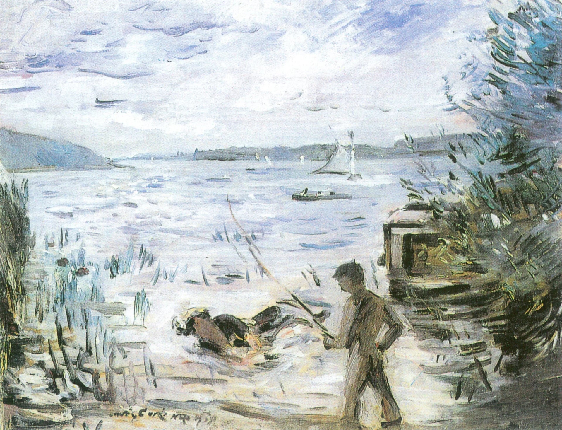 Lac Müritz - Lovis Corinth image 1 reproduction d’œuvre d’art à l’huile