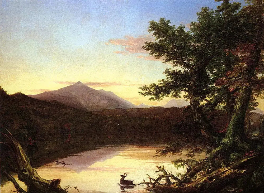 Lac Schroon - Thomas Cole image 1 reproduction d’œuvre d’art à l’huile