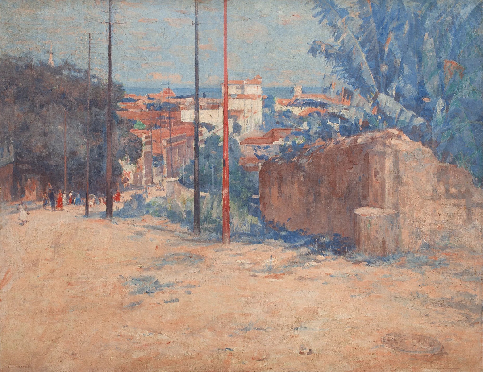 Ladeira dos Tabajaras - Eliseu Visconti image 1 copie peinte à la main à l’huile