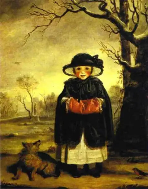 Lady Caroline Scott dans le rôle de « Winter » - Joshua Reynolds image 1 reproduction de peinture à l’huile