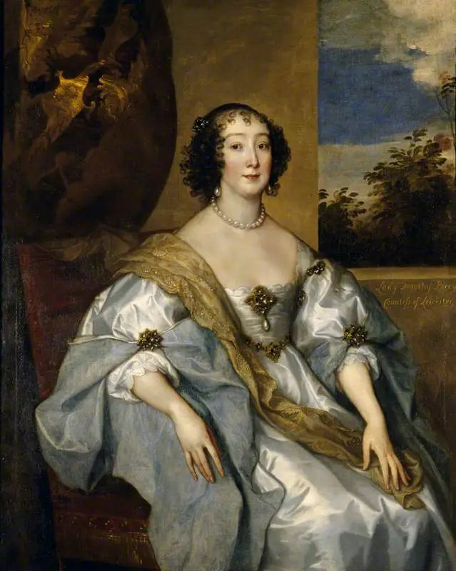 Lady Dorothy Percy, comtesse de Leicester (1598-1659) - Antoine van Dyck image 1 reproduction de peinture à l’huile