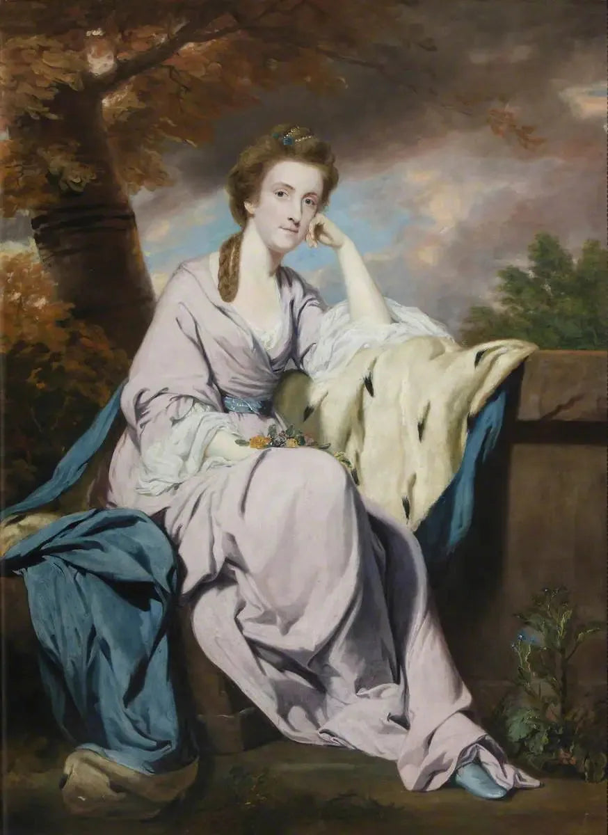 Lady Elizabeth Harcourt, Lady Lee (1739-1811) - Joshua Reynolds image 1 copie peinte à la main à l’huile