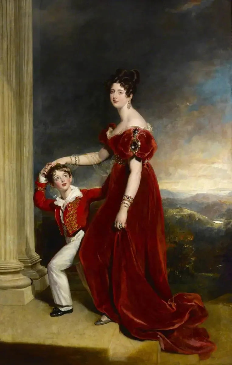 Lady Frances Anne Emily Vane-Tempest, marquise de Londonderry (1800-1865) et son fils George Henry Robert Charles William Vane-Tempest, vicomte Seaham, plus tard 5e marquis de Londonderry (1821-1884) - Thomas Lawrence