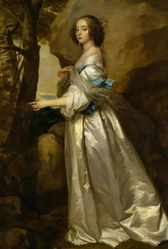 Lady Frances Cranfield, Lady Buckhurst, future comtesse de Dorset (décédée en 1687) - Antoine van Dyck