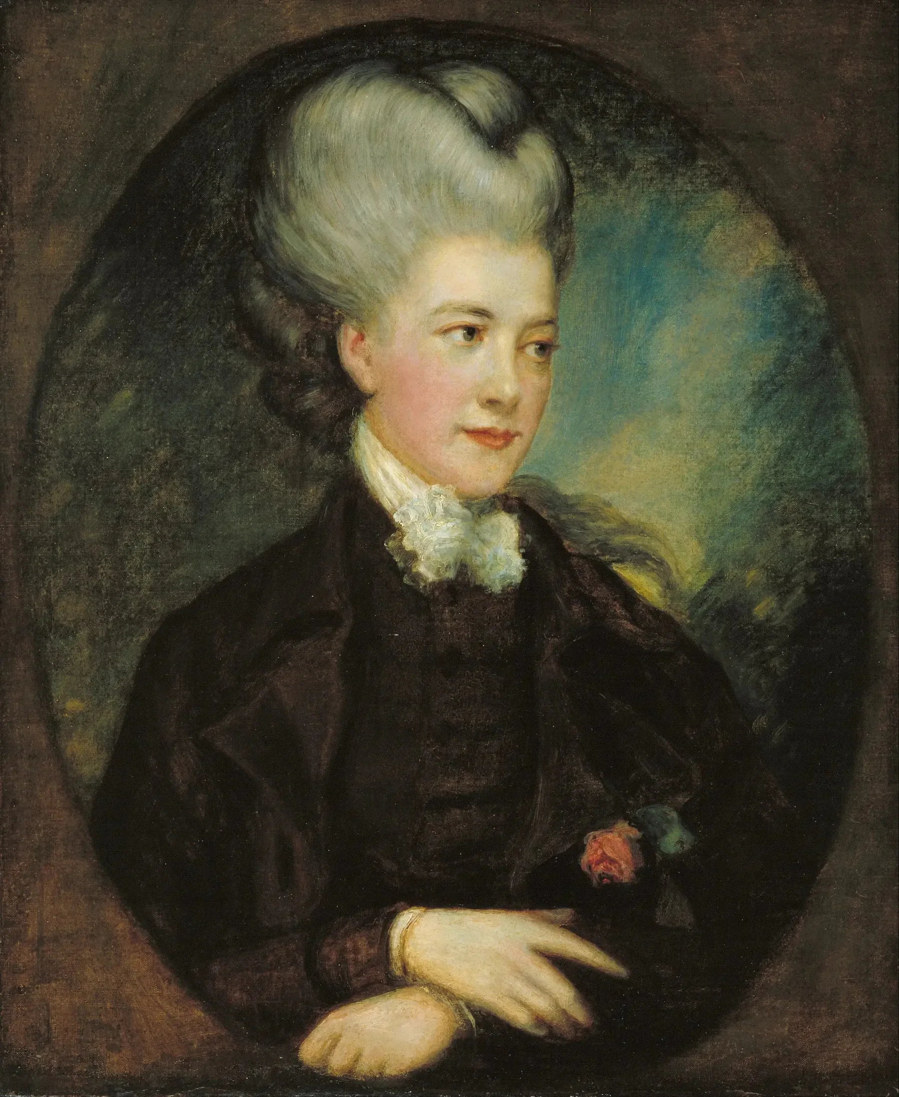 Lady Georgiana Poyntz, comtesse Spencer [?] - Thomas Gainsborough image 1 tableau peint à l’huile sur toile
