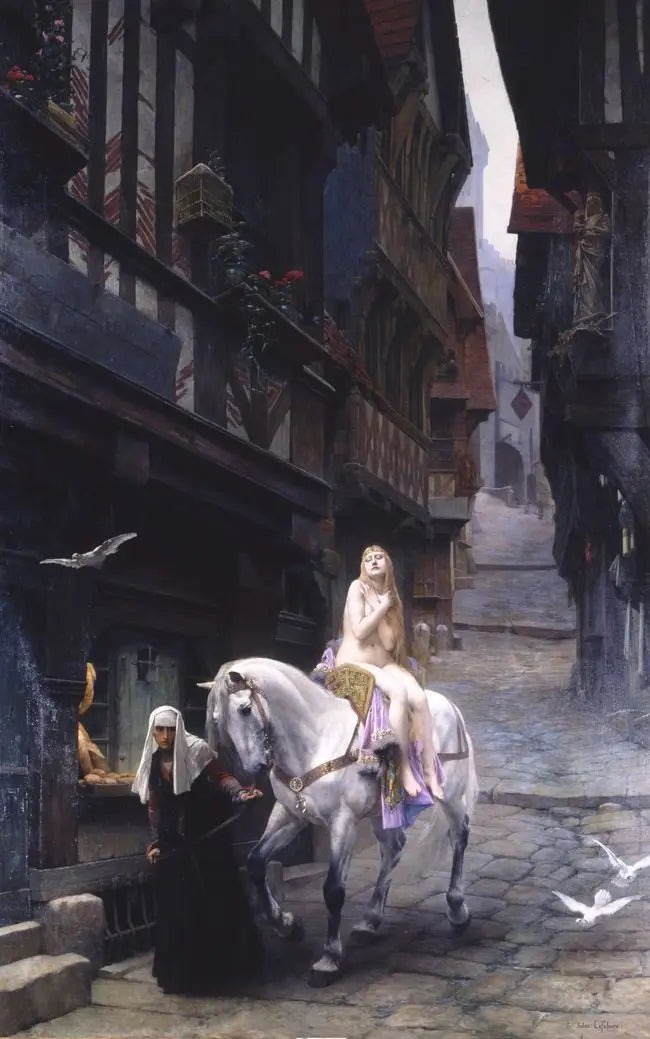 Lady Godiva - Jules Lefebvre image 1 copie peinte à la main à l’huile