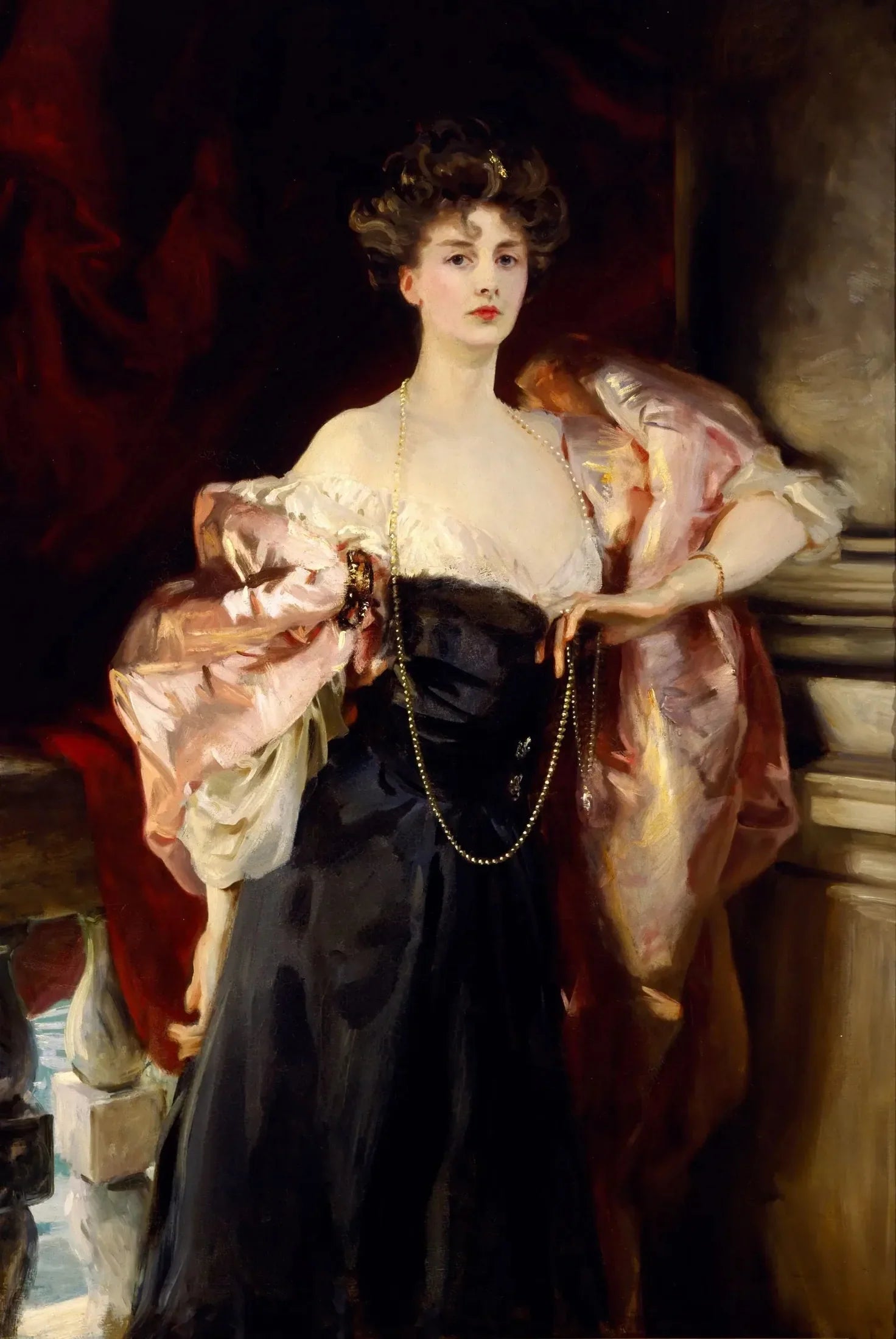Lady Helen Vincent, vicomtesse d'Abernon - John Singer Sargent image 1 reproduction artisanale de tableau