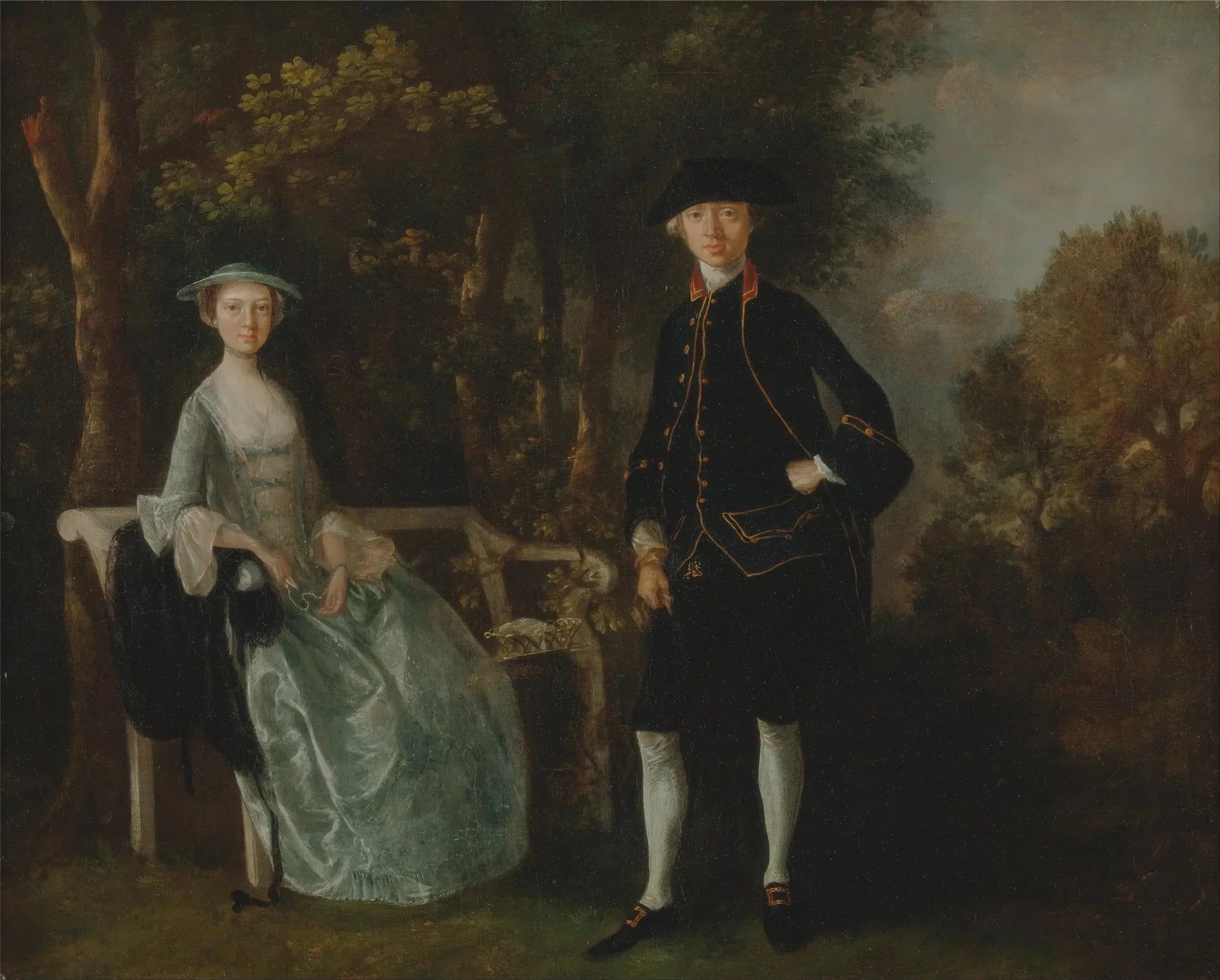 Lady Lloyd et son fils, Richard Savage Lloyd, de Hintlesham Hall, Suffolk - Thomas Gainsborough image 1 copie de tableau peinte à la main