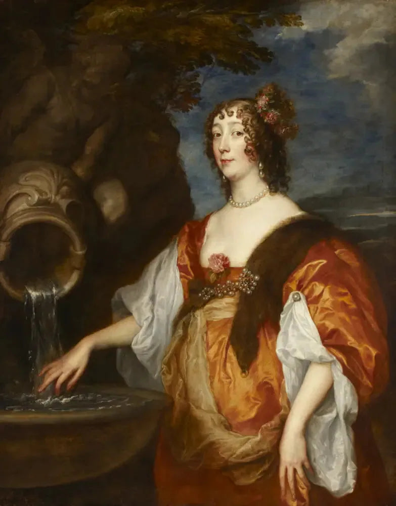 Lady Lucy Percy, comtesse de Carlisle (vers 1600 - 1660) - Antoine van Dyck image 1 copie peinte à la main à l’huile