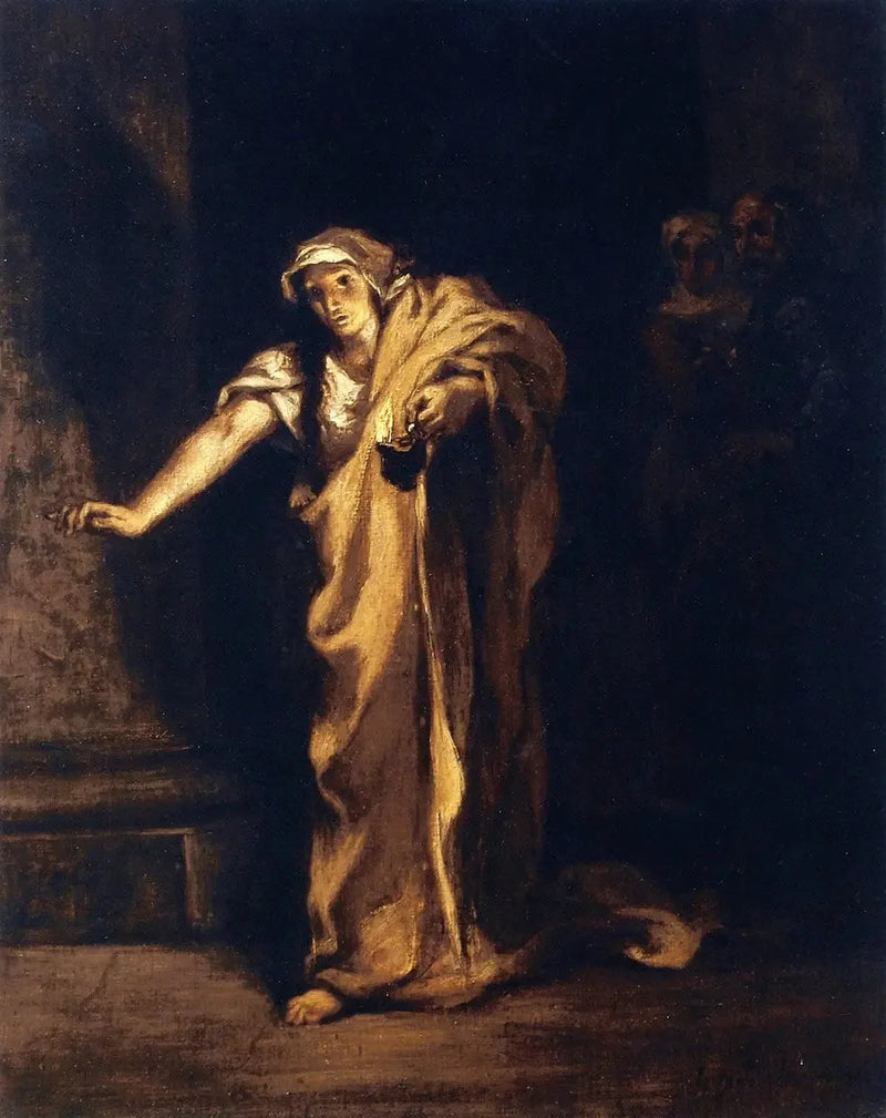 Lady Macbeth marchant dans son sommeil - Eugène Delacroix