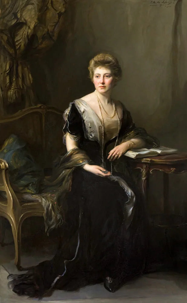 Lady Marie Louise Hamilton, fille de William, 10e duc de Hamilton - Philip de László image 1 tableau peint à l’huile sur toile