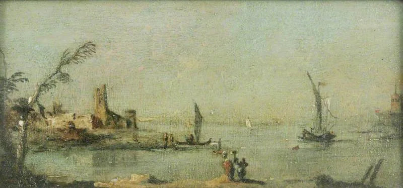 Lagune de Capriccio avec une église - Francesco Guardi image 1 reproduction réalisée par Alpha Reproduction
