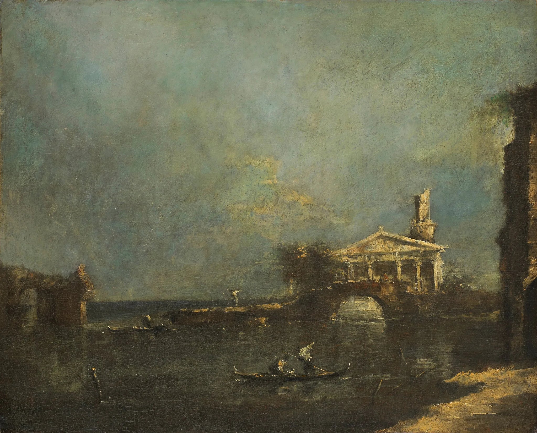 lagune de Venise - Francesco Guardi image 1 reproduction artisanale de tableau