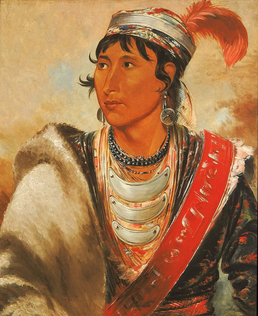Láh-shee, le lécheur, surnommé « Creek Billy » - George Catlin