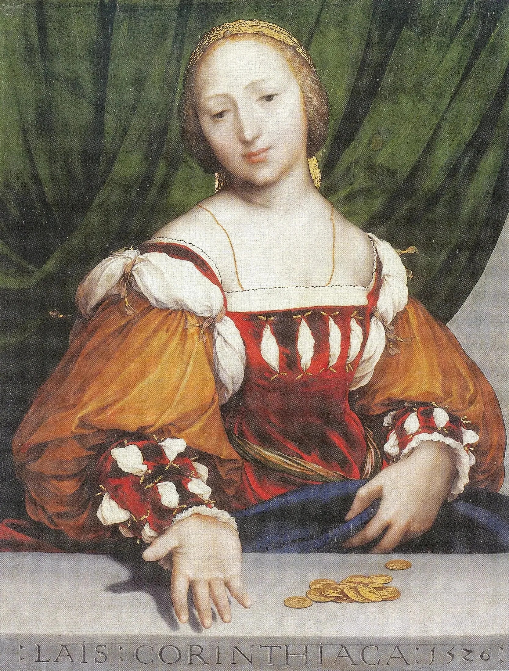 Laïs de Corinthe - Hans Holbein le Jeune image 1 reproduction de peinture à l’huile