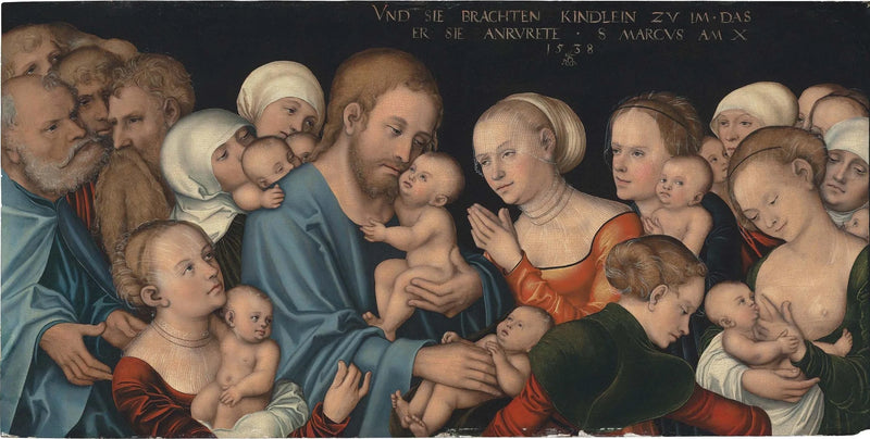 Laissez les petits enfants venir à moi (Le Christ bénit les enfants) - Lucas Cranach the Elder