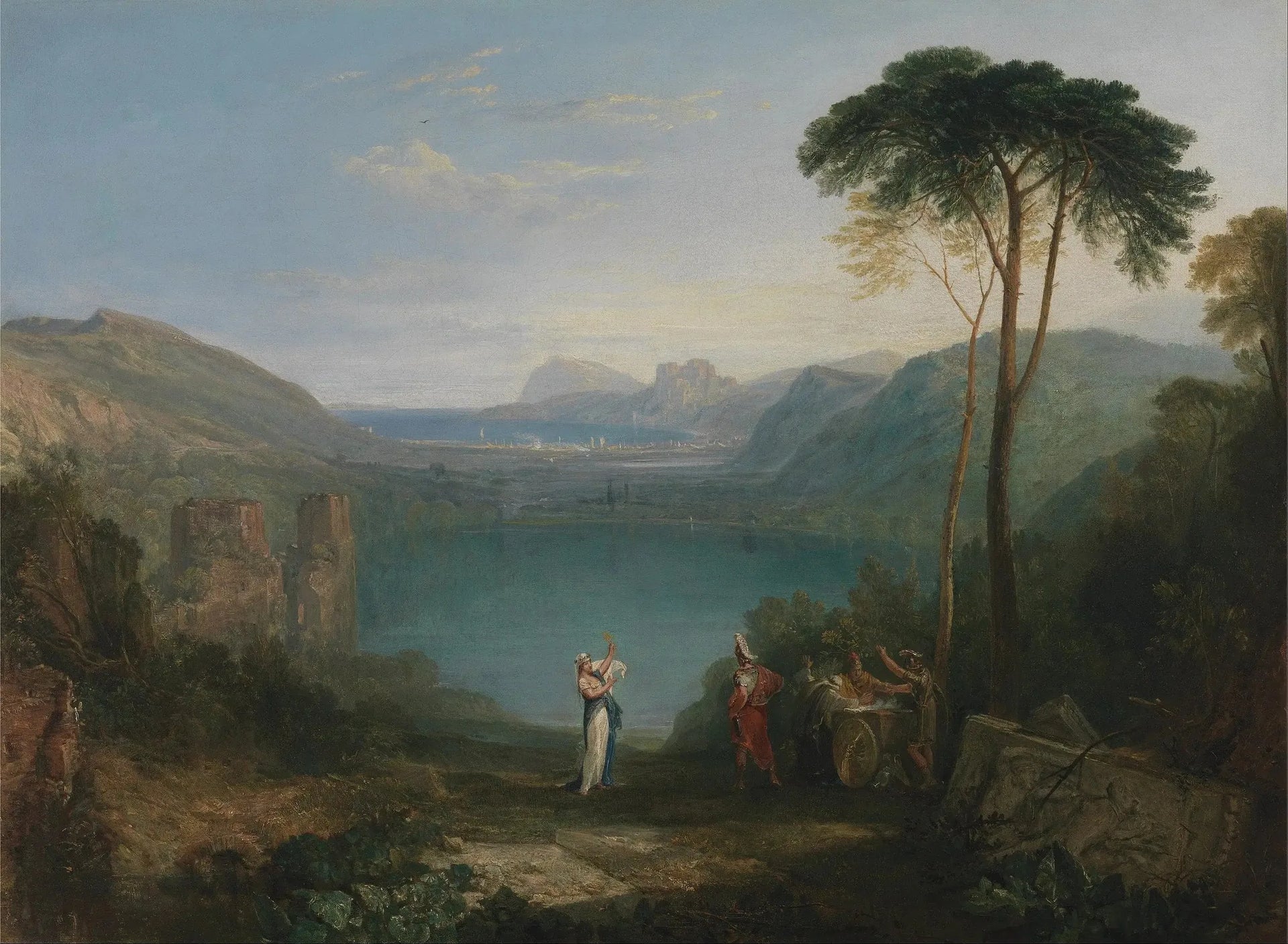 Lake Avernus: Aeneas and the Cumaean Sybil - J. M. W. Turner image 1 reproduction de peinture à l’huile