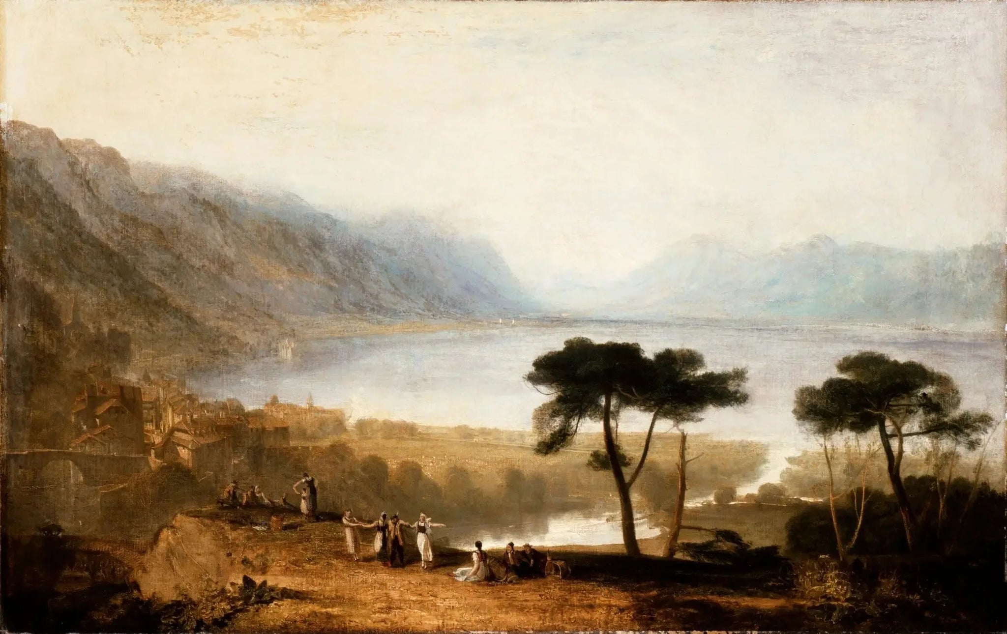 Lake of Geneva from Montreux - J. M. W. Turner image 1 tableau peint à l’huile sur toile