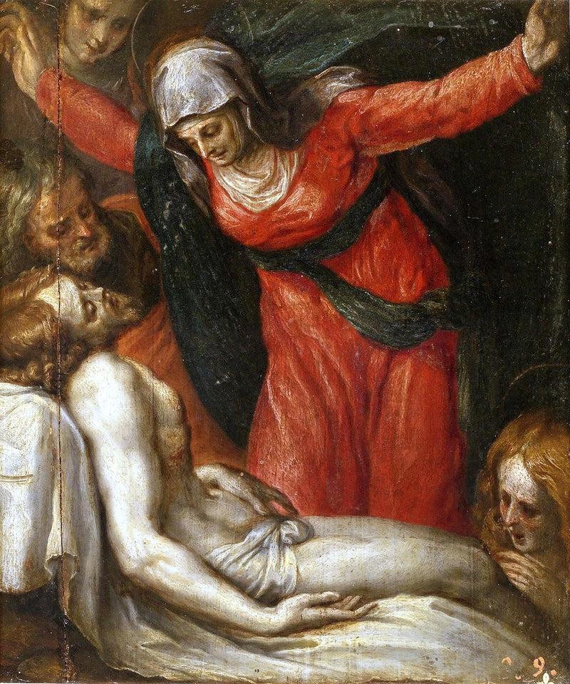 Lamentation du Christ avec les saints - Artiste inconnu