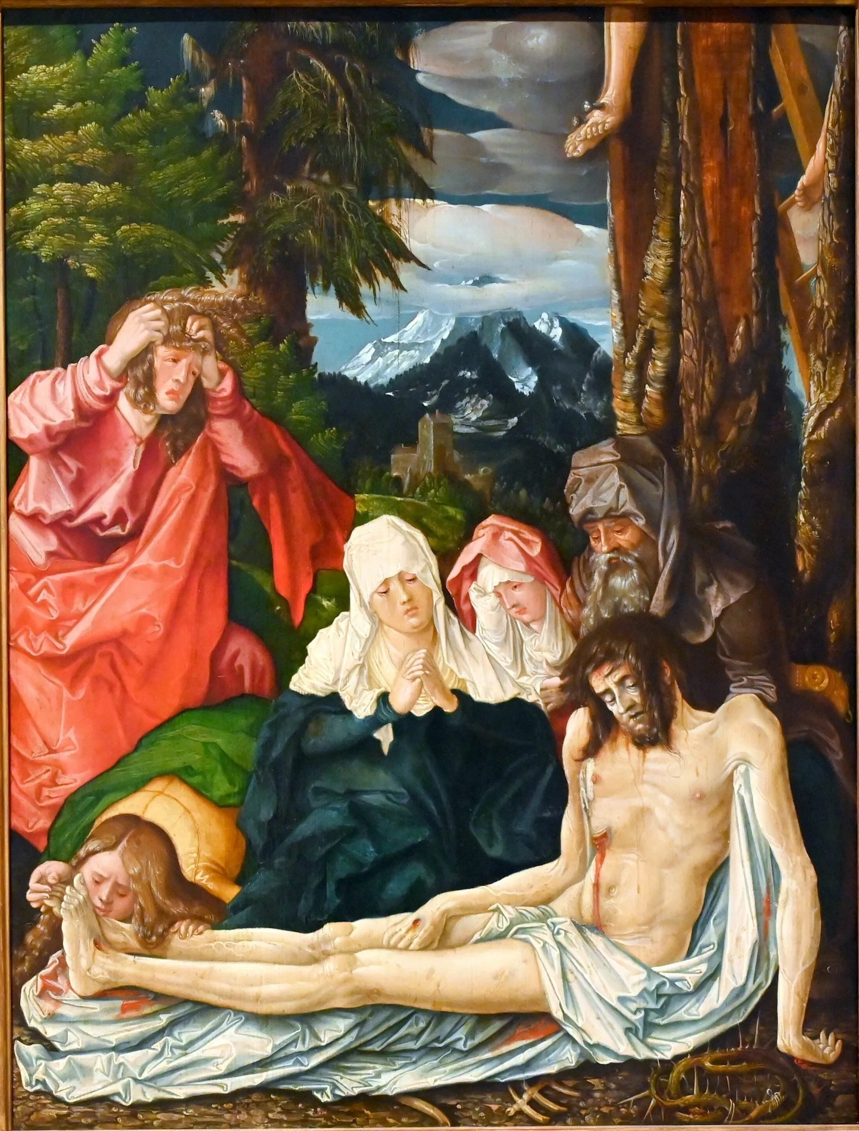 Lamentation du Christ - Hans Baldung Grien image 1 copie peinte à la main à l’huile