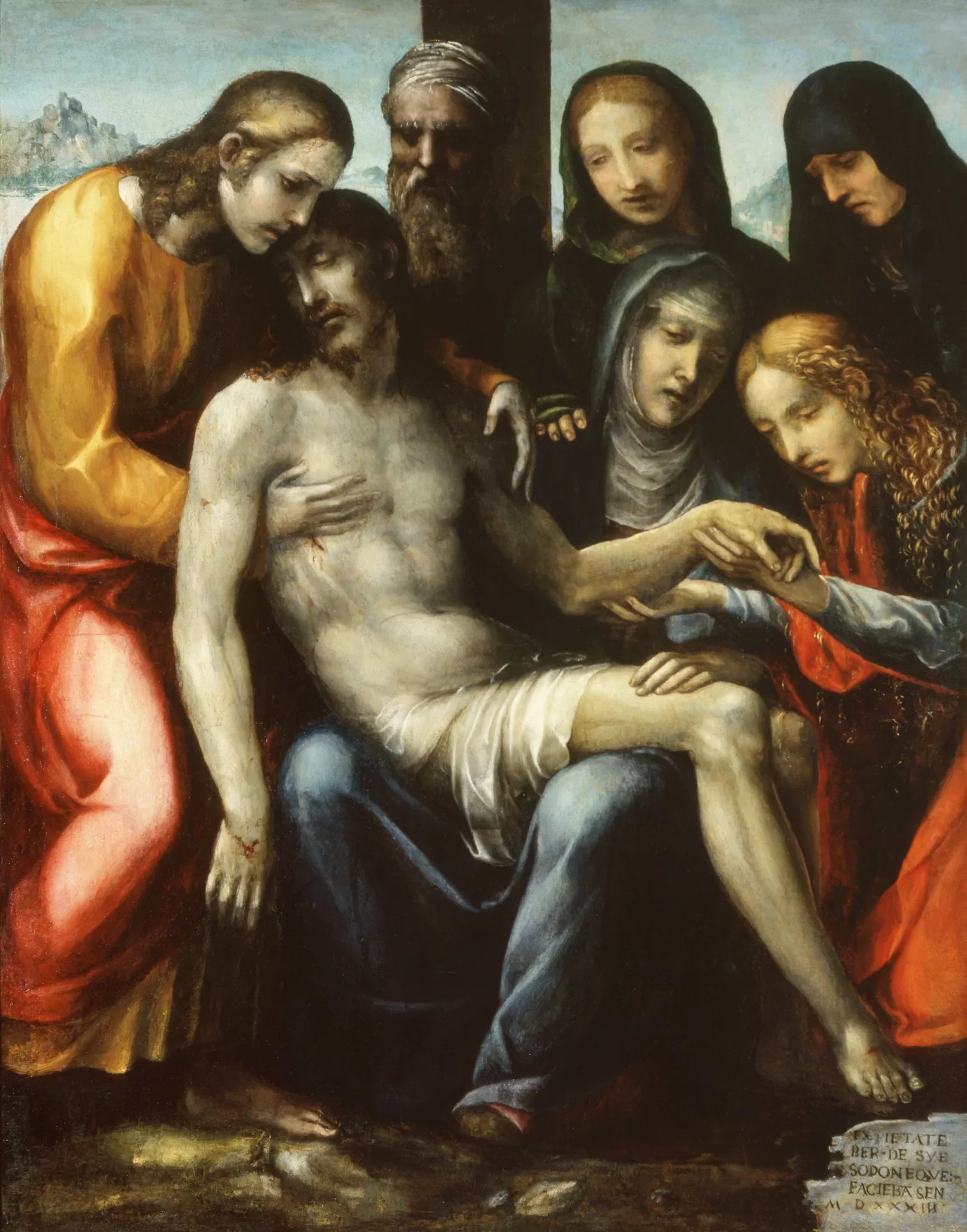 Lamentation du Christ - Il Sodoma (Giovanni Antonio Bazzi) image 1 reproduction d’œuvre d’art à l’huile