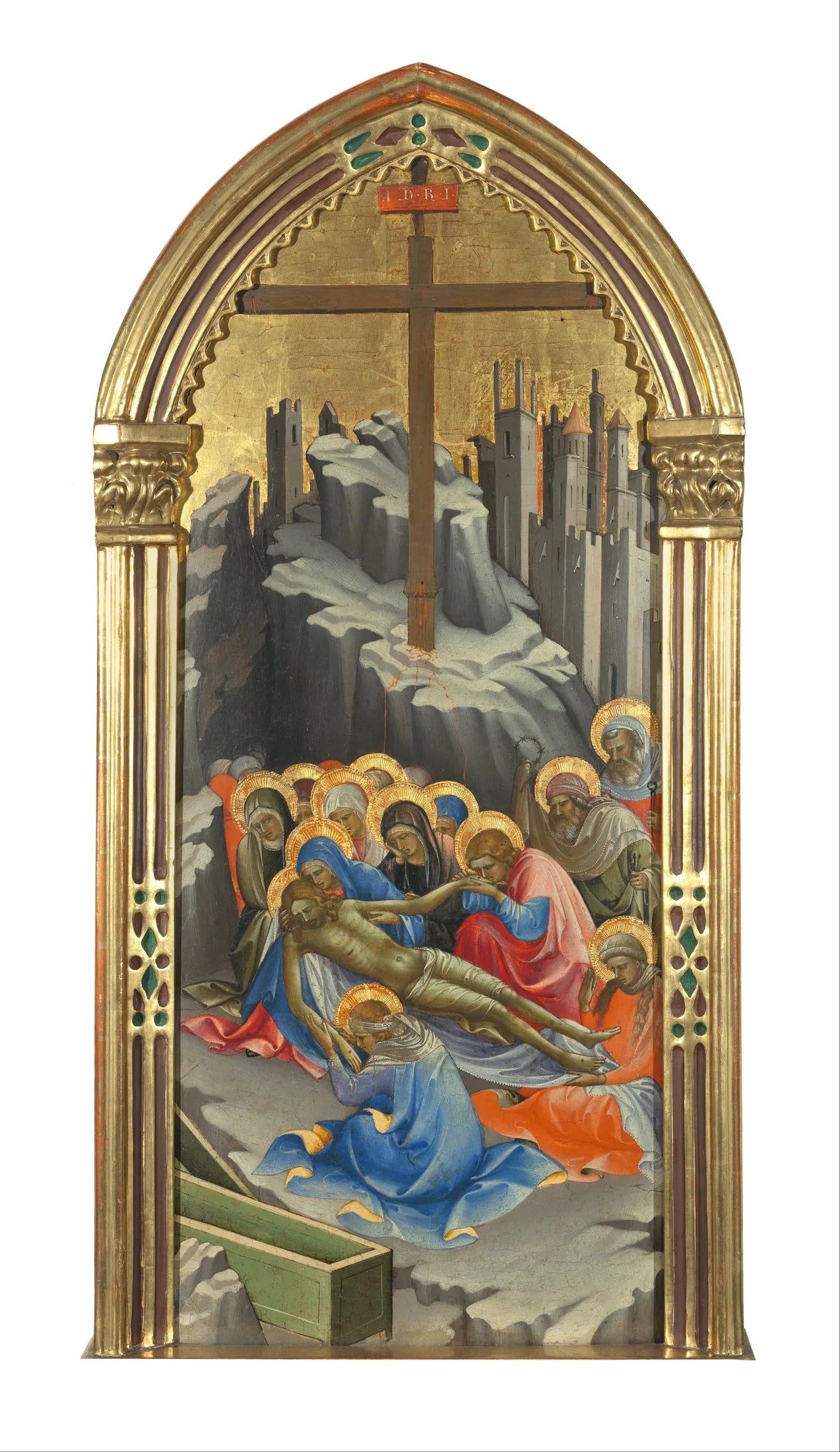 Lamentation du Christ - Lorenzo Monaco image 1 copie peinte à la main à l’huile