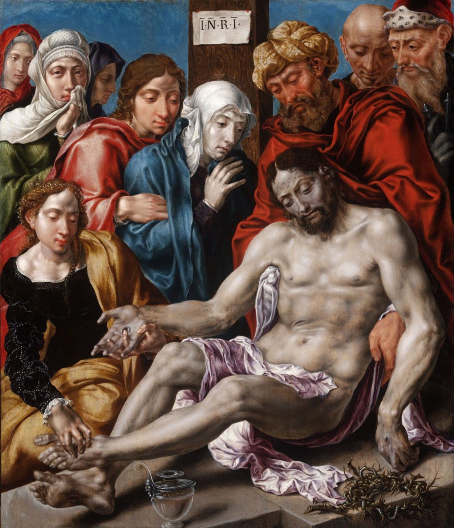 Lamentation du Christ - Maarten van Heemskerck image 1 reproduction artisanale de tableau
