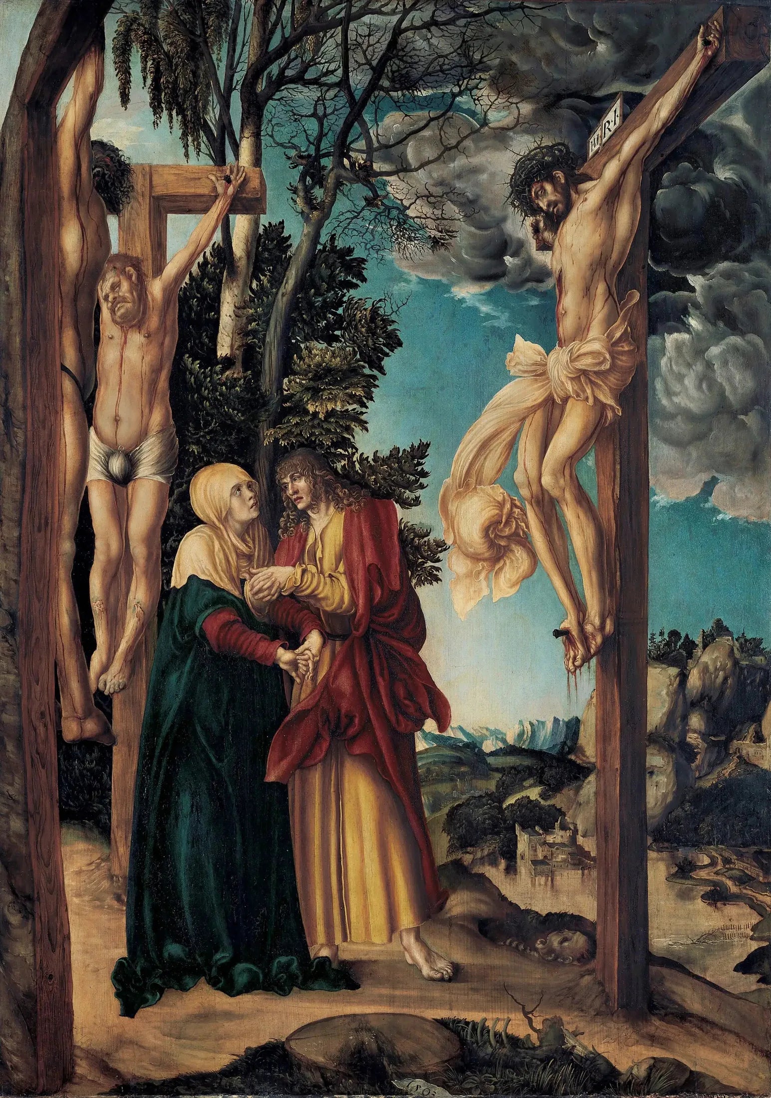 Lamentation sous la Croix - Lucas Cranach the Elder image 1 copie de tableau peinte à la main